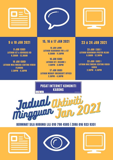 JADUAL AKTIVITI MINGGUAN JANUARI 2021 - Copy 2